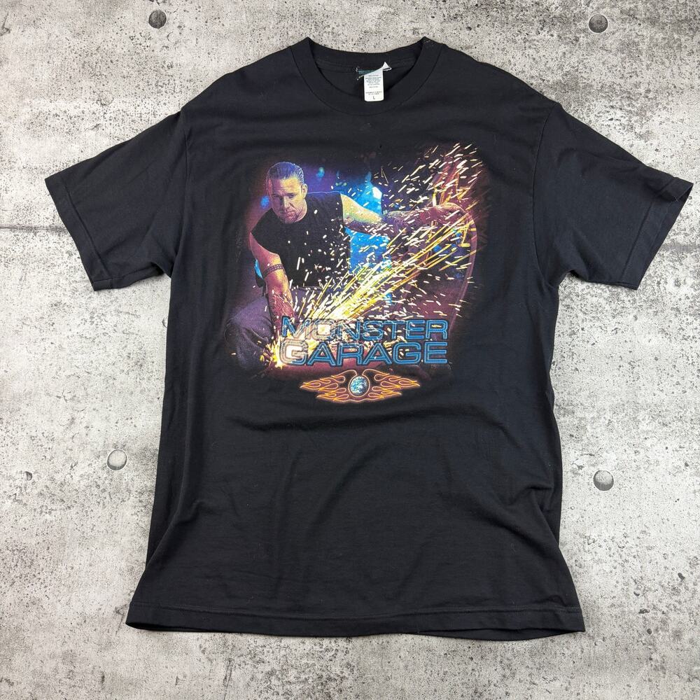 Vintage Monster Garage Shirt Jesse James West Coast Choppers Large
